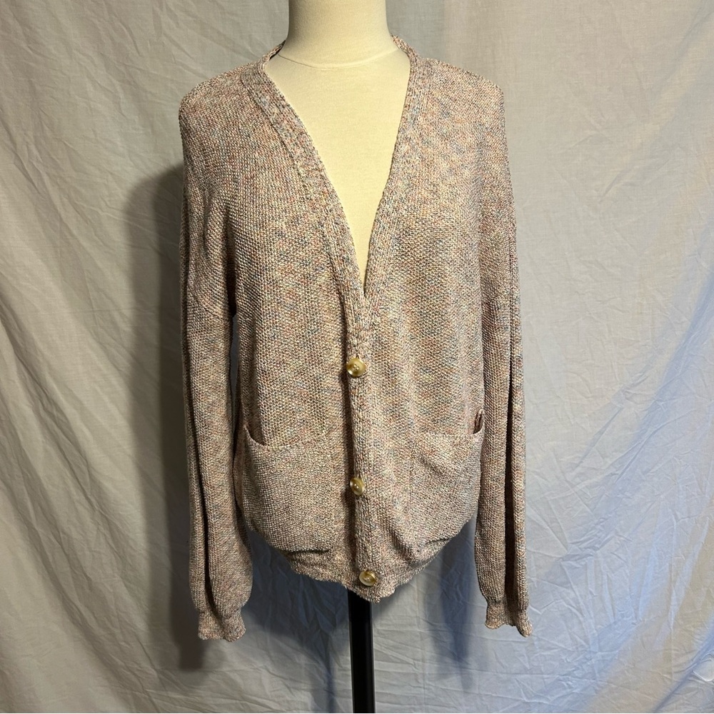 Blu Pepper Women's Medium Balloon Sleeve Cardigan Sweater‎ Fairy Cottagecore